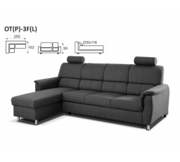 Rohová sedacia súprava DUO EVER OT P  3F L