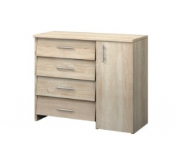 Skriňa na topánky 03 - Oak Sonoma