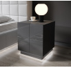 Nočný stolík REJA, grafitový lesk