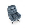 Kreslo DARIO s podnožkou, modré
