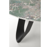 Jedálenský stôl GIOVANI, Efekt zeleného mramoru/Čierna