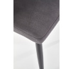 Jedálenská stolička K386, sivý zamat
