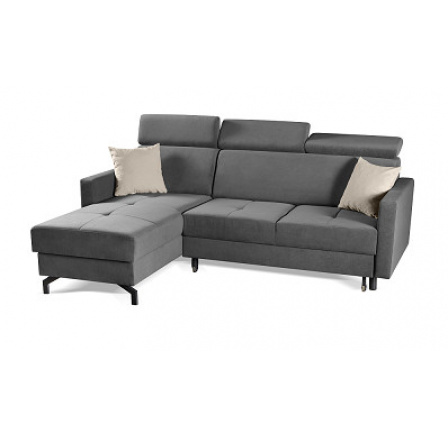 CASINO UNI- rohová sedacia súprava, látka BROWN GRAY Kronos 22/ vankúše béžové Paros 2 -(CANDY=2balenia) kolekcia "MP" (K250) NOVINKA