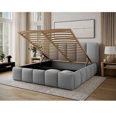 Bed Edvige + wooden frame/ standard lift/ bedding box 140x200 Sola 04 Not applicable 1