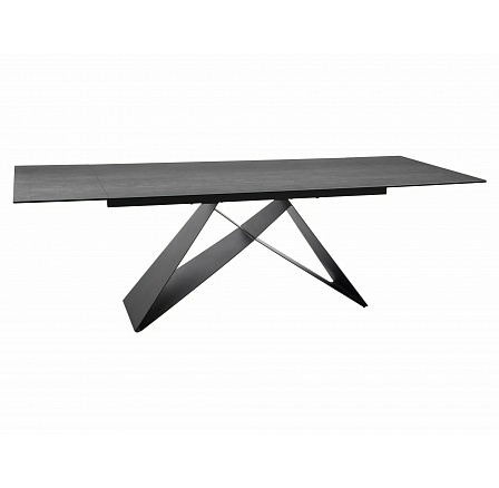 Jedálenský stôl WESTIN CERAMIC, Pietra di Savoia/Čierny matný