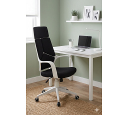 Kancelárska stolička CX-0898H, čierna / biela