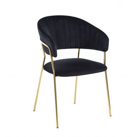 Stolička velvet čierna K4-FX Stolička velvet čierna K4-FX
