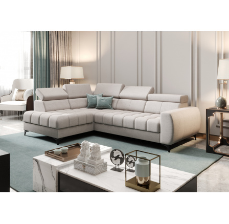 Rohová sedacia súprava PORTO MINI 170X255 cm - sivá, ľavá