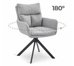 Otočná stolička PAUL Sivá