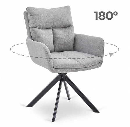 Otočná stolička PAUL Sivá