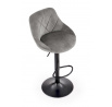 Barová stolička H101, sivý Velvet