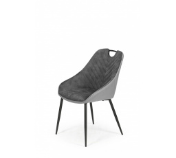 Jedálenská stolička K412, sivý zamat
