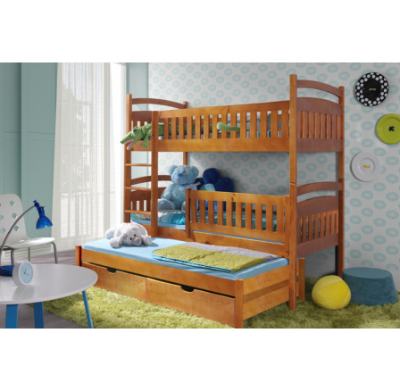 Amely 3-miestna poschodová posteľ 90 x 200 Certifikát Amely 3-miestna poschodová posteľ 90 x 200 Certifikát