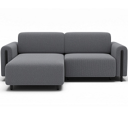Rohová sedacia súprava ACOSSTA - Ľavá, Calmora 05/Čierna