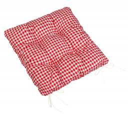 Sedák prešívaný 40x40 cm kocka červená