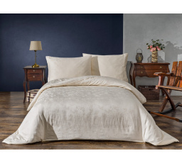 Saténová obliečka na vankúš Vetvičky smotanové 40x40