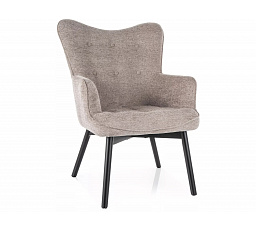 Kreslo CARMEN RAVEN, Tmavo Béžová 30/Čierna