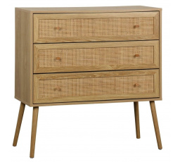Komoda Ballo 3 zásuvky prírodná