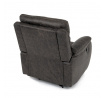 TV a relaxačné kreslo s elektrickým ovládaním, kávový látkový poťah vo vintage dekore, 1 motor 240V