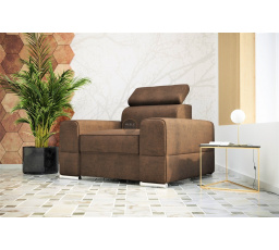 Kreslo ROYAL 114 cm - hnedá