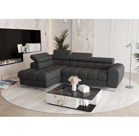 Rohová sedacia súprava ASPEN MINI 260x170 cm - sivá, ľavá