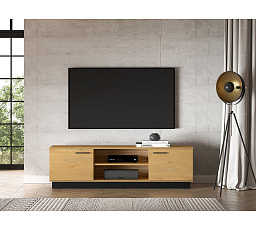 TV komoda MODESTO 06, dub štýlový / čierna