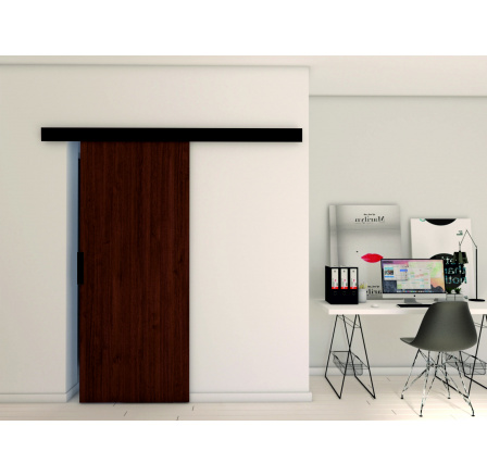 Posuvné dvere STANDART MIX A80, Wenge/čierna Posuvné dvere STANDART MIX A80, Wenge/čierna