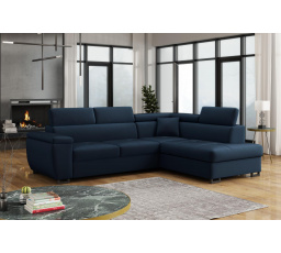 Rohová sedacia súprava Wiliam P tmavo modrá