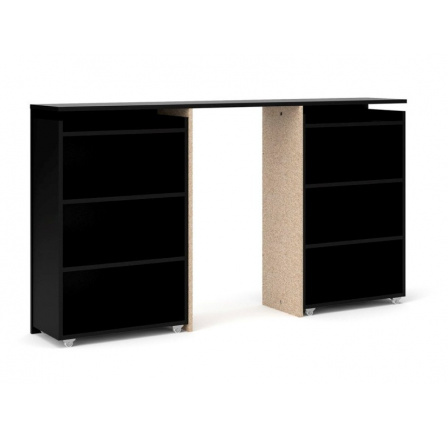 Čelo postele SIMPLICITY 134, Čierny mat