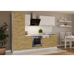 Kuchynská linka Todor 270 dub artisan/biela + PD 210 biela