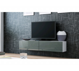 TV komoda VIGO 140 - bielo-sivá