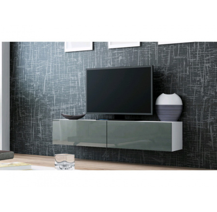 TV komoda VIGO 140 - bielo-sivá