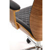 Kancelárske kreslo TIMBER, Orech/Čierna