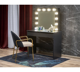 Toaletný stolík HOLLYWOOD čierny