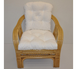 Poduška na kreslo Rio De Janeiro látka biela