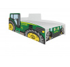 Posteľ s matracom TRACTOR GREEN 140x70 Zelená