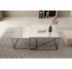 Konferenčný stolík 2v1 Licco Čierny+Biely Lesk