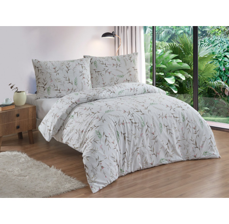 Obliečky francúzska bavlna 220x220,70x90 Verona natur