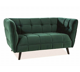 Pohovka CASTELLO 2 Velvet, zelená Bluvel 78/wenge