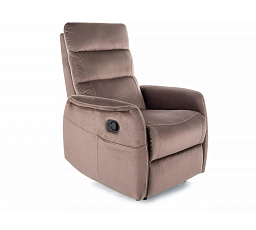 Masážne kreslo SOLON M VELVET, Cappuccino BLUVEL 38