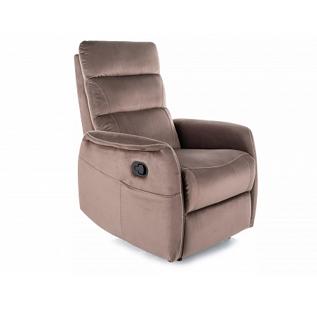 Masážne kreslo SOLON M VELVET, Cappuccino BLUVEL 38 Masážne kreslo SOLON M VELVET, Cappuccino BLUVEL 38