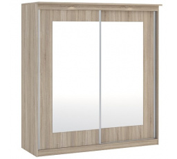 Šatní skriňa MORTY 180 - 2D2L, Dub Sonoma