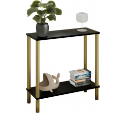 Konzola Claro 80x30 cm - rôzne farby na výber - čierna MiniPearl, Zlatá