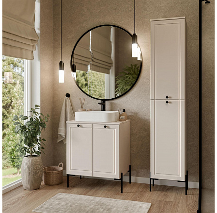Kúpeľňová zostava AMBER 60 D2, kašmír Kúpeľňová zostava AMBER 60 D2, kašmír