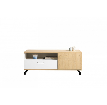 TV stolík MADISON - MD8, dub biskvit/biela Lux TV stolík MADISON - MD8, dub biskvit/biela Lux