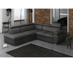 Rohová sedacia súprava Bodie II ľavá tmavo sivá