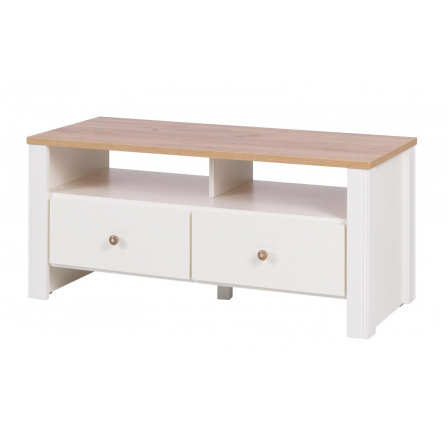 TV komoda BACARDI R15, Zlatý dub/krémová