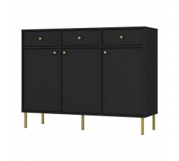 Komoda Tomila 827/2, čierny grafit