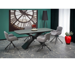 Jedálenský stôl SILVESTRO, tmavosivý