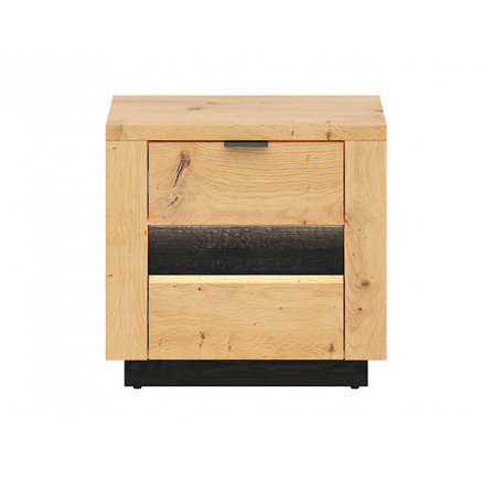 OSTIA KOM2S dub artisan/čierny lesk